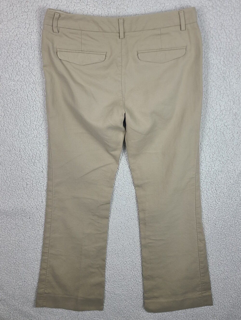 Gap Modern Boot Khaki Pants Beige Bootcut Chino Trousers 100% Cotton 2A - Picture 8 of 13